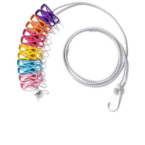 <span class=keywords><strong>Séchoir</strong></span> <span class=keywords><strong>à</strong></span> <span class=keywords><strong>linge</strong></span> <span class=keywords><strong>rétractable</strong></span> portable Corde <span class=keywords><strong>à</strong></span> <span class=keywords><strong>linge</strong></span> extérieure avec 12 pinces Ligne <span class=keywords><strong>à</strong></span> <span class=keywords><strong>linge</strong></span> extensible de voyage - Product Image 3