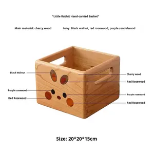 Cestino Portaoggetti Creativo a Forma di <span class=keywords><strong>Pianeta</strong></span> Saturno, Scatola Rettangolare in <span class=keywords><strong>Legno</strong></span> Massiccio per la Casa, Nero - Product Image 6