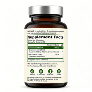 Organic Ceylon Cinnamon Extract Capsules for Adult Antioxidant Support Brain & Joints Health - Product Image 4