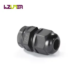 WZUMER PG7 PG9 M8 M10 PG11 High Quality Electrical Rubber Gland Seal Waterproof RoHs Plastic Nylon IP68 PG Cable Entry Glands