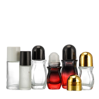 Flacon roll-on en verre vide de 30 ml et 50 ml, plusieurs couleurs, pour huiles essentielles, parfums, déodorants, huiles corporelles, contenants cosmétiques
