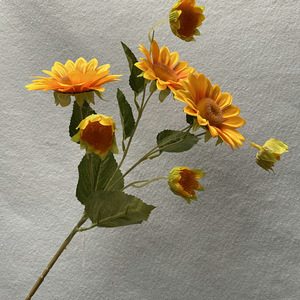 Bouquet de tournesols artificiels Bernier 30cm-100cm, fleurs décoratives d'intérieur, ornement fait main pour la décoration de la maison - Product Image 3