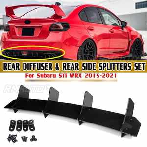 High Quality <b>Car</b> Rear Bumper <b>Diffuser</b> & Rear Side Splitters Set <b>for</b> Subaru STI WRX 2015-2021 Rear Bumper <b>Diffuser</b> Spoiler Lip - Product Image 2