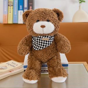 <b>Cute</b> Cartoon Scarf Teddy <b>Bear</b> Plush Toys PP Cotton Filling Soft Dolls Children's Sleep Hug Pillow Holiday Gift Wholesale - Product Image 6