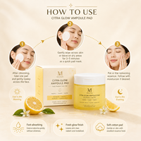 OEM ODM Citra Glow Ampoule Pad 70 Pads Vitamine C Niacinamide Hydratant Tonifiant Visage Éclaircissant Soin de la Peau Marque Privée