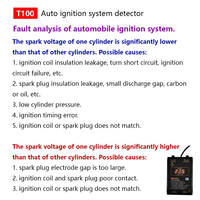 Détecteur de système d'allumage automatique T100 pour systèmes d'allumage 12V 24V, détecte le signal d'allumage et la tension d'allumage