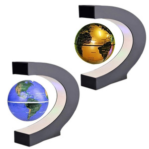 Quà Tặng Trẻ Em Đồ Trang Trí Bàn Làm Việc Tại Nhà EU Đèn <span class=keywords><strong>LED</strong></span> Bản Đồ Thế Giới Hình Cầu Nổi Từ Tính Chống Trọng Lực - Product Image 6