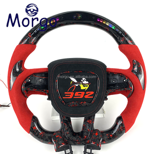Accessoires de voiture Volant personnalisé en fibre de carbone rouge LED Rpm pour <span class=keywords><strong>Dodge</strong></span> Charger Challenger Hellcat SRT <span class=keywords><strong>RT</strong></span> 392 Durango - Product Image 1