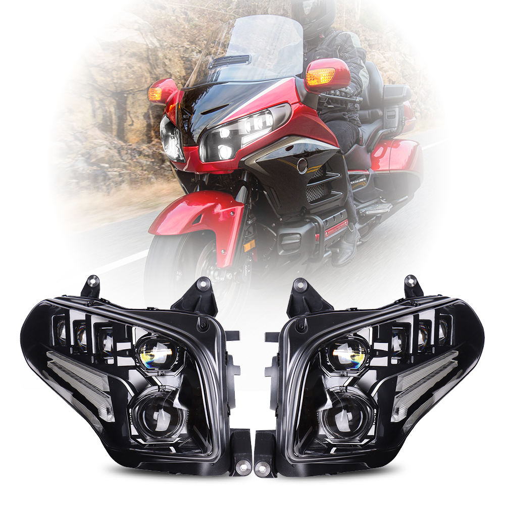 Lente Señal Giro Delantero Humo For Honda Gl1800 Goldwing 0