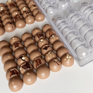 מותאם אישית תלת-מימד בצורת דלעת פוליקרבונט עובש שוקולד ארוך כלי פלסטיק להכנת עוגה וצפפוי שוקולד - Product Image 1