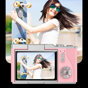กล้องดิจิตอลสำหรับเด็ก ซูม 8 เท่า หน้าจอพลิกได้ 180 องศา วิดีโอ 4K ดีไซน์วินเทจ ขนาดกะทัดรัด ทำจากพลาสติก - Product Image 4