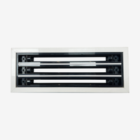Système de climatisation personnalisé, grille d'aération linéaire en plastique réglable pour plafond, diffuseur à fentes