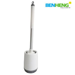 Cepillo de Limpieza <span class=keywords><strong>para</strong></span> Inodoro de TPE Suave de Alta Calidad, Ajustable, Ecológico, de Diseño <span class=keywords><strong>para</strong></span> Montar en la Pared, con Soporte de Aluminio <span class=keywords><strong>para</strong></span> Baño - Product Image 4