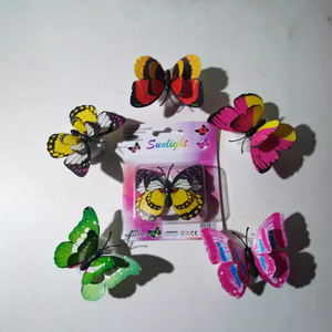 Hot 3d <strong>Butterfly</strong> Wall Stickers Decoration Self-adhesive Colorful Night Lights <strong>Butterfly</strong> Led <strong>Lamp</strong> - Product Image 3