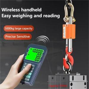 Hiển Thị Kép Không Dây Trên Cao Tải Di Động Điện Tử Treo Kỹ Thuật Số Cần Cẩu Quy Mô Tùy Chỉnh 2T 3T 5T Trọng Lượng Quy Mô - Product Image 3