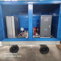 Nouvelle machine de nettoyage à eau froide haute pression électrique, équipement de dragage de tubes et de pipelines d'échangeur de chaleur industriel, 55kw 50Mpa