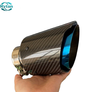 Puntas de <span class=keywords><strong>escape</strong></span> de fibra de carbono Rytan universales <span class=keywords><strong>para</strong></span> automóvil, acero inoxidable y punta de <span class=keywords><strong>escape</strong></span> de carbono brillante con interior azul <span class=keywords><strong>para</strong></span> <span class=keywords><strong>Akrapovic</strong></span> - Product Image 5