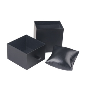 Drawer Carton PU Silk Pillow Packaging Recycled Materials Customizable <b>Leather</b>-filled Paper Jewelry Box <b>Watch</b> Box - Product Image 3