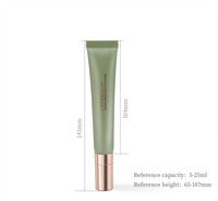 Tube de rouge à lèvres à pointe en céramique standard 19mm-Récipient cosmétique polyvalent pour crème pour les yeux et produits de soin de la peau