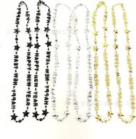 2025 décorations Kit bonne année bandeau cône chapeaux éruptions collier de perles pour 2025 nouvel an fournitures de fête