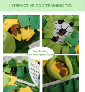 Tapis de renifflement pour chiens de haute qualité, lavable, tapis d'alimentation interactif pour animaux de compagnie, jouet de puzzle d'entraînement olfactif pour chiens - Product Image 4