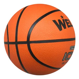 Pallone da <span class=keywords><strong>Basket</strong></span> in Gomma Welstar Basic 2024, Colore Arancione, Canale Piatto, Misura Ufficiale 7, Produttore di Palloni da <span class=keywords><strong>Basket</strong></span> in Gomma - Product Image 1