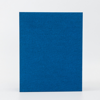 Boîte cadeau magnétique de luxe personnalisée, emballage en carton rigide bleu mat, boîte pliable noire