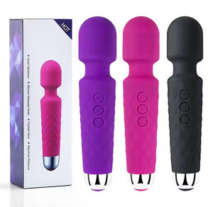 Yüksek Kaliteli Güçlü Elektrikli El Tipi Kadın Mastürbasyon Vibratörü Taşınabilir Su Geçirmez Elektrikli Yumuşak Silikon Vibratör - Product Image 5