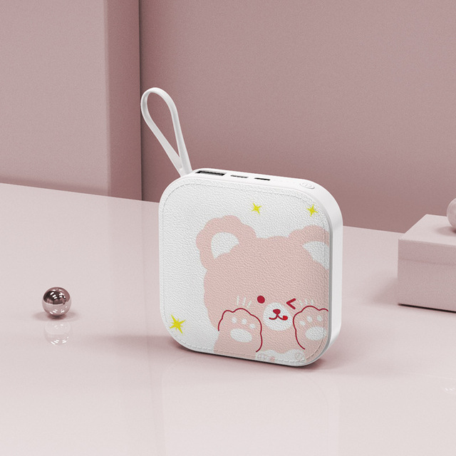 New Cute Cartoon 10000mah Powerbank Dinosaurs Rabbits Bears Pattern Portable Mini Power Bank