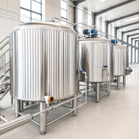 Fermenteur sous pression en acier inoxydable TONSEN 500L-5000L avec contrôle automatique pour brasseries industrielles