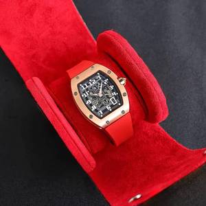 นาฬิกาข้อมือผู้ชาย รุ่นลิมิเต็ดอิดิชั่น 6701 สีโรสโกลด์ ทรงกระบอก โครงกระดูก กันน้ำ สไตล์ลำลองสำหรับธุรกิจ ระบบจักรกล - Product Image 2