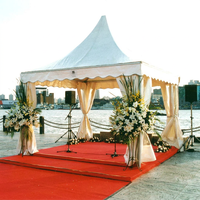 Gazebo en aluminium imperméable à toit haut | Tente Pagode | Mariage en plein air | Exposition | Festival | Tente de réception pour événements de jardin