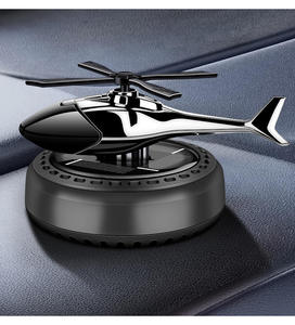 Diffuseur <span class=keywords><strong>d</strong></span>'<span class=keywords><strong>air</strong></span> pour voiture en métal, à énergie solaire, hélicoptère rotatif, avion pilote, aromathérapie, parfum de voiture, Cologne - Product Image 1