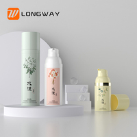 Échantillon de bouteille PP blanc personnalisé flacon pompe sans air 30ml 50ml 75ml 100ml pour lotion crème