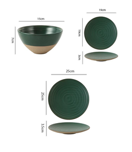 Hot Sale High Quality Eco Friendly Disposable Bone China Stoneware Dinnerware <b>Set</b> Plates Dishwasher <b>Microwave</b> Safe OEM/ODM - Product Image 2