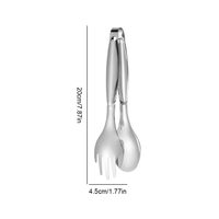 Pince à salade antidérapante en acier inoxydable de 8 pouces ustensile de cuisine de service de cuisine pour la maison gâteau pain fête outil de cuisine