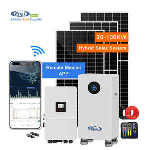 Système d'Énergie <span class=keywords><strong>Solaire</strong></span> Hybride Growatt 15kW 20kW 25kW 30kW 35kW 40kW 50kW On-Grid et Off-Grid, Associé à une Batterie LFP de Grade A - Product Image 1