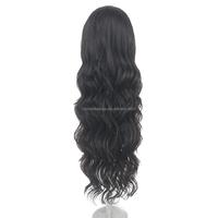 Nouveautés Perruques Transparantes Sans Colle 100% Cheveux Humains 30 Pouces Ondulés Naturels Eau Bouclés Body Wave Femmes Noires