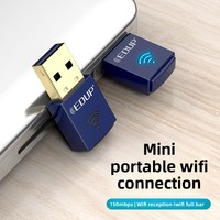 Adaptador Combinado USB WiFi BT 4.0 EDUP Mini con Antena de Chip, para PC, Computadora de Escritorio y Portátil
