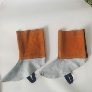 Protezione per Gambe da Saldatura in Pelle Bovina di Secondo Strato Senza Chiusura Leggera Traspirante Morbida Ignifuga Resistente alle Alte Temperature - Product Image 6