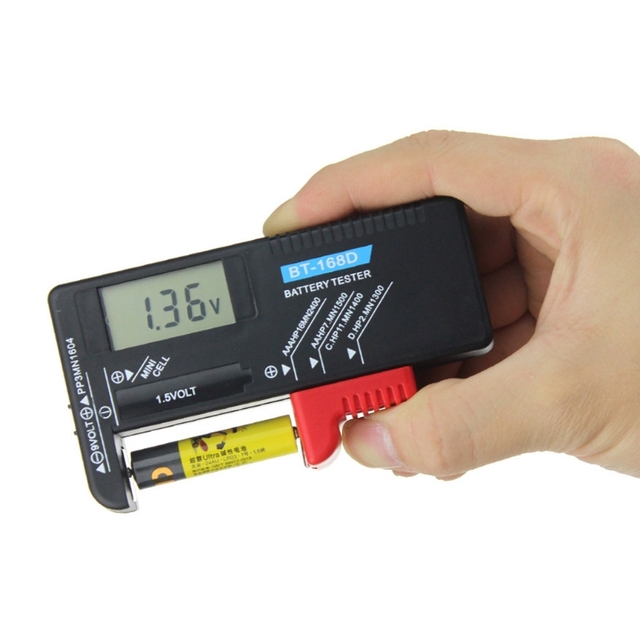BT168D Battery Tester Portable High Precision Digital Display Battery Capacity Tester Battery Voltage Tester