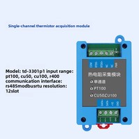 Módulo de Adquisición de Temperatura RTD de 2/4/8 Canales, PT100 PT1000 Cu50, Aislado, RS485 Modbus RTU, Registrador de Datos de Temperatura Industrial