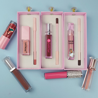 Kit de gloss à lèvres et de crayon à lèvres, mignon, imperméable, anti-adhésif, rouge à lèvres liquide nude, gloss à lèvres vegan, ensemble de crayons à lèvres
