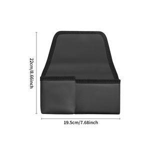 Organizador lateral para asiento de coche, bolsa de almacenamiento plegable, compartimento lateral de poliéster de 19,5 cm x 22 cm para organización interior del coche - Product Image 1