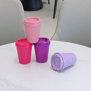 Vaso de Plástico Personalizado al por Mayor, Vaso de Café de Material PP de Color, Creativo, de Pequeña Capacidad (12 oz), Libre de BPA, en Oferta - Product Image 3