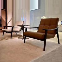 Fauteuil en bois de frêne, minimalisme italien, design moderne, salon, luxe léger, mobilier de loisirs pour la maison, design Finn