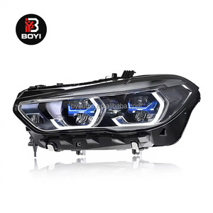 Faro Delantero X5 G05 para BMW 19+, Conjunto de Faros Delanteros G05 Modificados de Alta Gama con Lente <span class=keywords><strong>Azul</strong></span>, Luces LED de Circulación Diurna, Faros Láser - Product Image 5