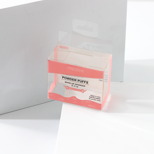 High Quality Custom Boxes with Logo Clear Foldable Flat Packing PET Plastic Packing Gift Box