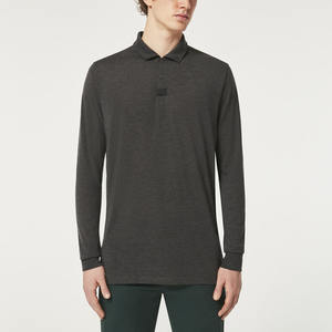 New Models Men's Solid Knitted Golf for <b>Shirt</b> Breathable <b>Long</b> <b>Sleeve</b> Outdoor Athletic Leisure Elastane Regular Fit Sports - Product Image 2