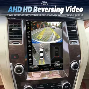 12.1 "Tesla écran GPS Navigation stéréo sans fil CarPlay <span class=keywords><strong>Radio</strong></span> pour Nissan <span class=keywords><strong>patrouille</strong></span> Y62 2010 Android voiture lecteur vidéo multimédia - Product Image 1